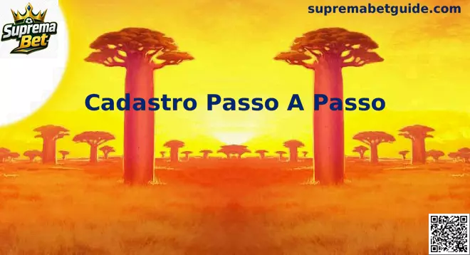 Interface explicativa do Cadastro Passo a Passo