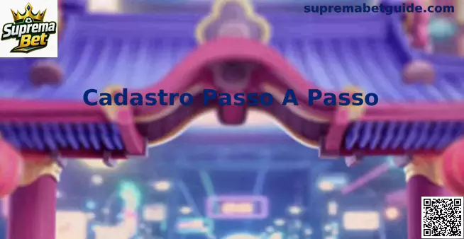 Interface informativa para o Cadastro Passo A Passo Suprema Bet com total segurança