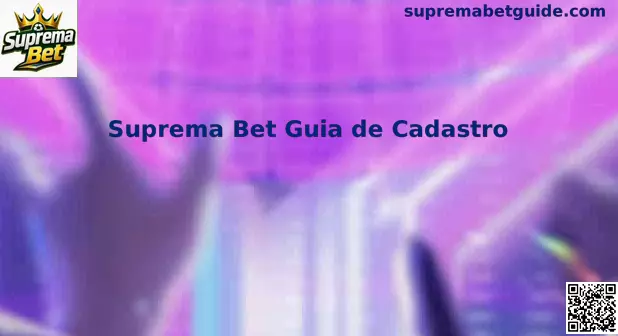 Guia de Cadastro Suprema Bet
