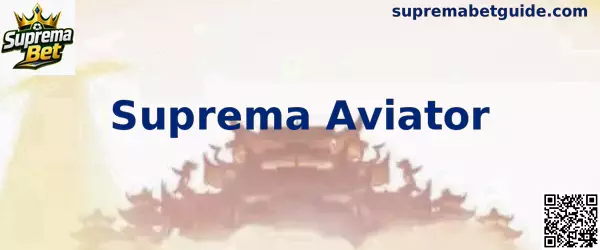 Interface ilustrativa do jogo Suprema Aviator