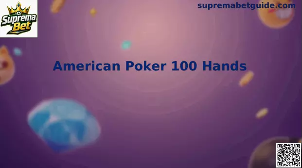 Interface Inicial do American Poker 100 Hands
